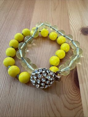 J. Crew Yellow Beaded Bracelet